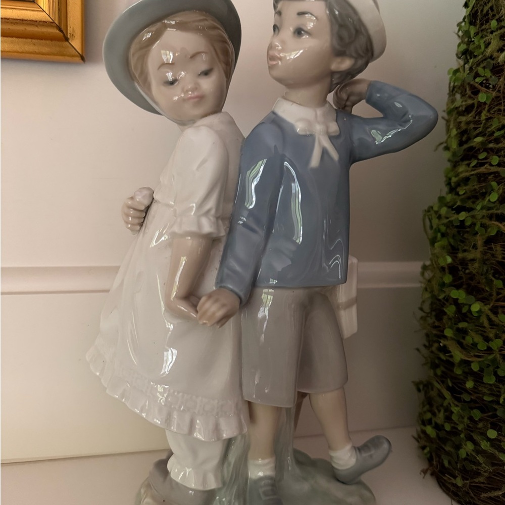 Lladro Porcelain Base with Blue Maker's Mark